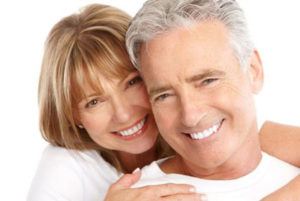 smiling middle-aged couple